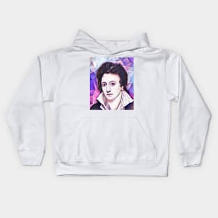 Percy Bysshe Shelley Pink Portrait | Percy Bysshe Shelley Artwork 8 Kids Hoodie